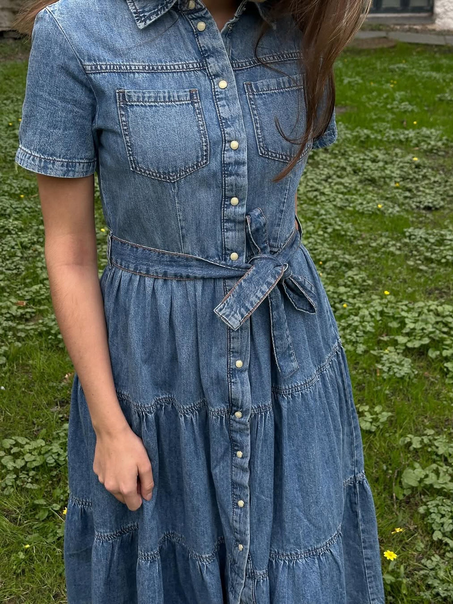 ONLALIYAH Midi Denim Dress - Blå